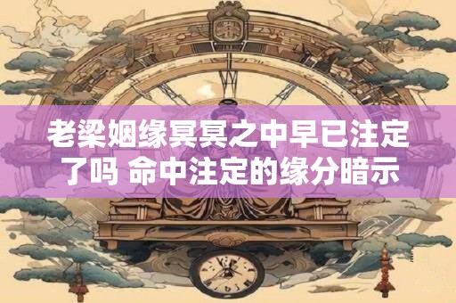 老梁姻缘冥冥之中早已注定了吗 命中注定的缘分暗示