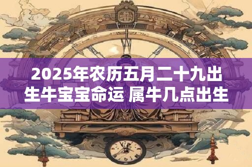 2025年农历五月二十九出生牛宝宝命运 属牛几点出生最好