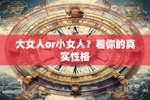大女人or小女人？看你的真实性格
