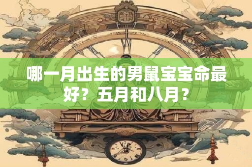 哪一月出生的男鼠宝宝命最好？五月和八月？