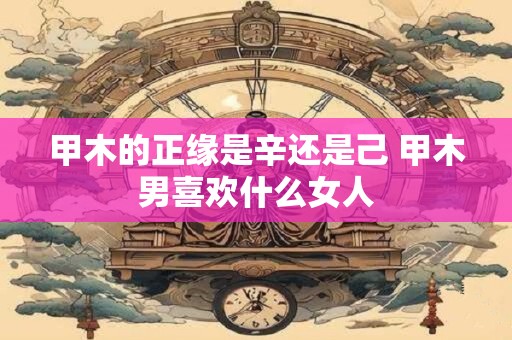 甲木的正缘是辛还是己 甲木男喜欢什么女人
