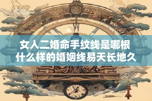女人二婚命手纹线是哪根 什么样的婚姻线易天长地久