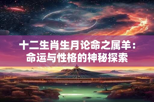 十二生肖生月论命之属羊：命运与性格的神秘探索