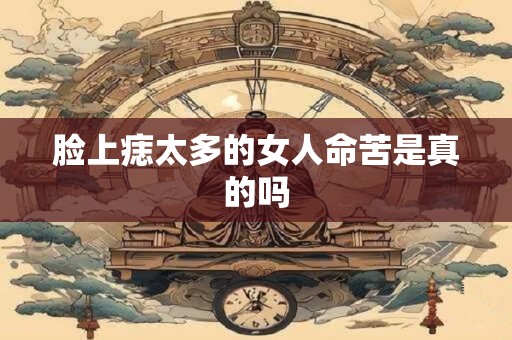 脸上痣太多的女人命苦是真的吗