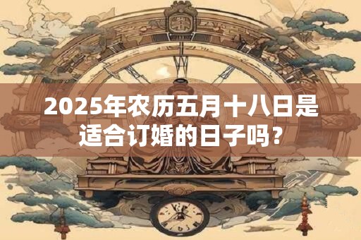 2025年农历五月十八日是适合订婚的日子吗？