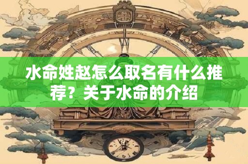水命姓赵怎么取名有什么推荐？关于水命的介绍