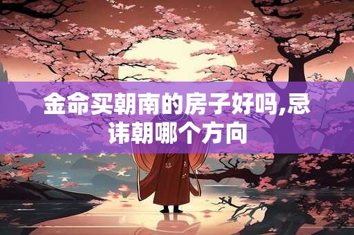 金命买朝南的房子好吗,忌讳朝哪个方向