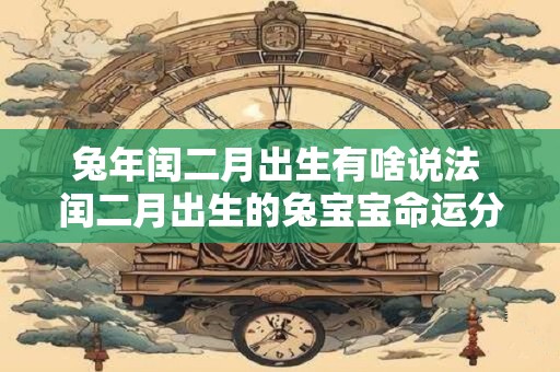 兔年闰二月出生有啥说法 闰二月出生的兔宝宝命运分析