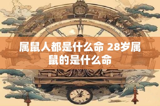 属鼠人都是什么命 28岁属鼠的是什么命