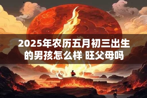 2025年农历五月初三出生的男孩怎么样 旺父母吗