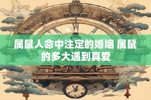 属鼠人命中注定的婚姻 属鼠的多大遇到真爱