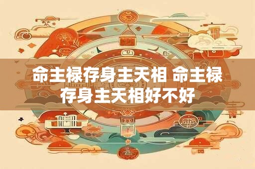 命主禄存身主天相 命主禄存身主天相好不好