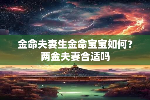 详细阅读:金命夫妻生金命宝宝如何?两金夫妻合适吗 金命夫妻生金命宝宝如何?两金夫妻合适吗