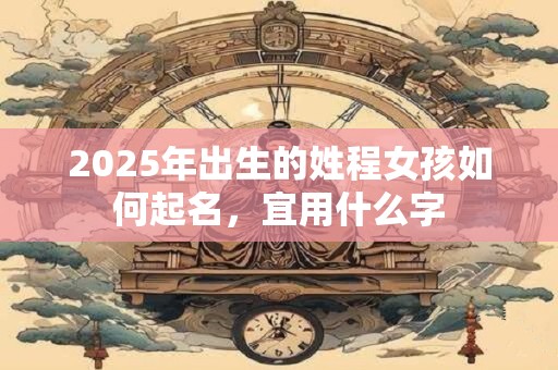 2025年出生的姓程女孩如何起名，宜用什么字