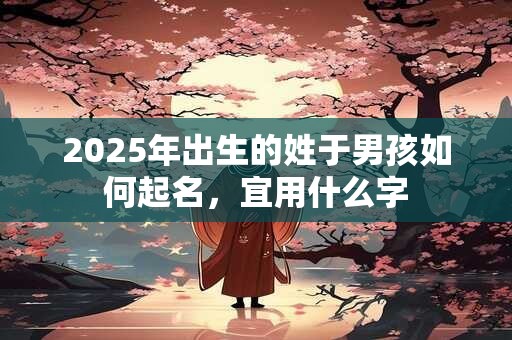 2025年出生的姓于男孩如何起名，宜用什么字