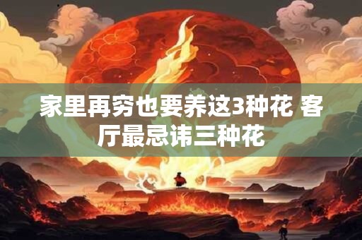家里再穷也要养这3种花 客厅最忌讳三种花