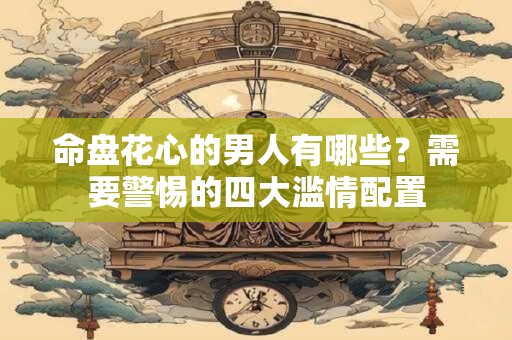 命盘花心的男人有哪些？需要警惕的四大滥情配置