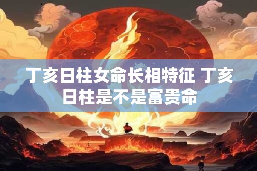 丁亥日柱女命长相特征 丁亥日柱是不是富贵命