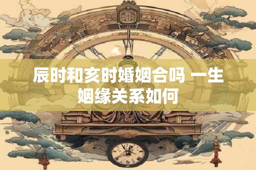 辰时和亥时婚姻合吗 一生姻缘关系如何