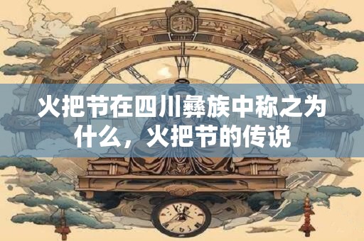 火把节在四川彝族中称之为什么，火把节的传说