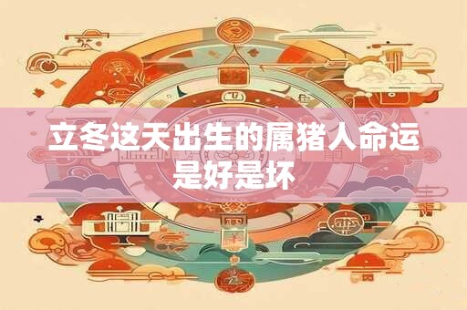 立冬这天出生的属猪人命运是好是坏