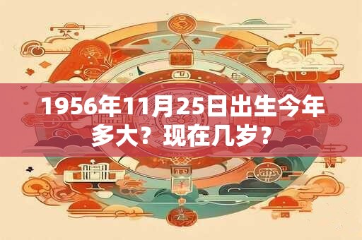 1956年11月25日出生今年多大？现在几岁？