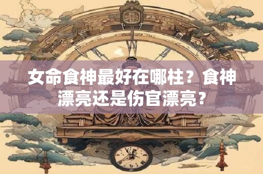 女命食神最好在哪柱？食神漂亮还是伤官漂亮？