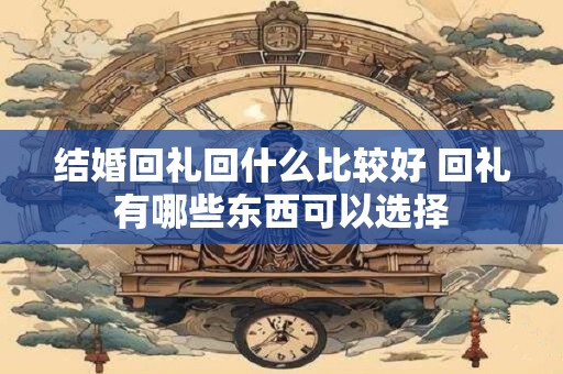 结婚回礼回什么比较好 回礼有哪些东西可以选择