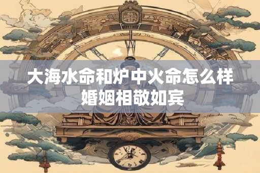 大海水命和炉中火命怎么样 婚姻相敬如宾