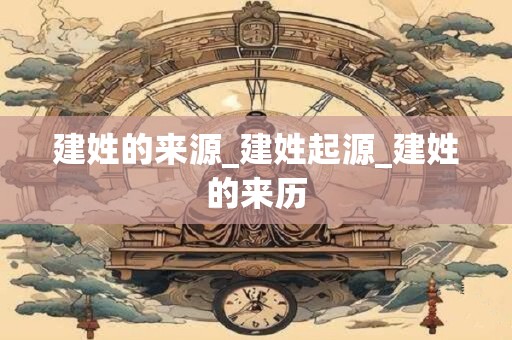 建姓的来源_建姓起源_建姓的来历