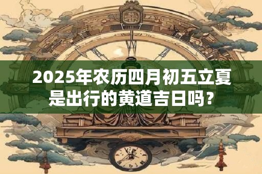 2025年农历四月初五立夏是出行的黄道吉日吗？