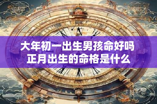 大年初一出生男孩命好吗 正月出生的命格是什么