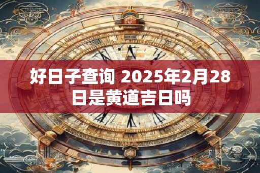 好日子查询 2025年2月28日是黄道吉日吗