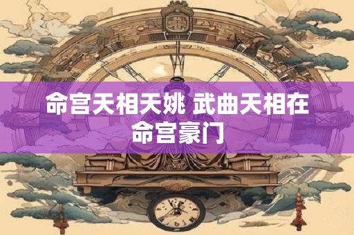 命宫天相天姚 武曲天相在命宫豪门