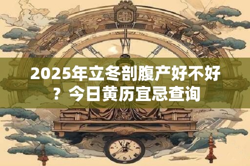 2025年立冬剖腹产好不好？今日黄历宜忌查询