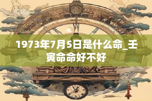 1973年7月5日是什么命_壬寅命命好不好
