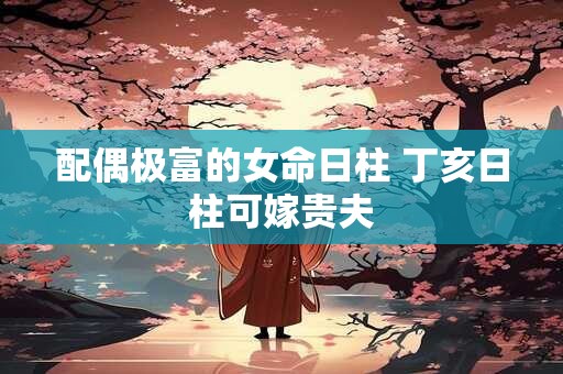 配偶极富的女命日柱 丁亥日柱可嫁贵夫