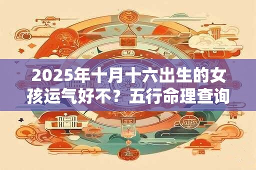 2025年十月十六出生的女孩运气好不？五行命理查询