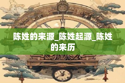 陈姓的来源_陈姓起源_陈姓的来历