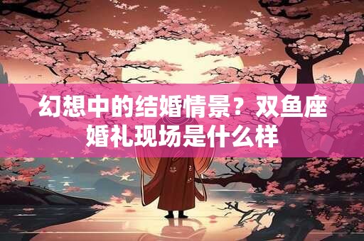 幻想中的结婚情景？双鱼座婚礼现场是什么样