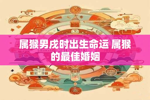 属猴男戌时出生命运 属猴的最佳婚姻