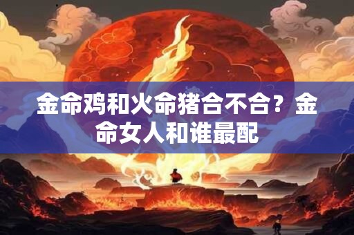 详细阅读:金命鸡和火命猪合不合?金命女人和谁最配 金命鸡和火命猪合不合?金命女人和谁最配