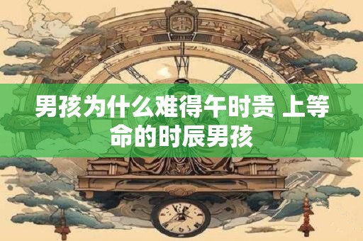 男孩为什么难得午时贵 上等命的时辰男孩