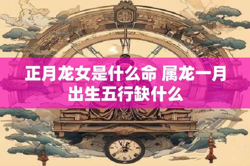 正月龙女是什么命 属龙一月出生五行缺什么