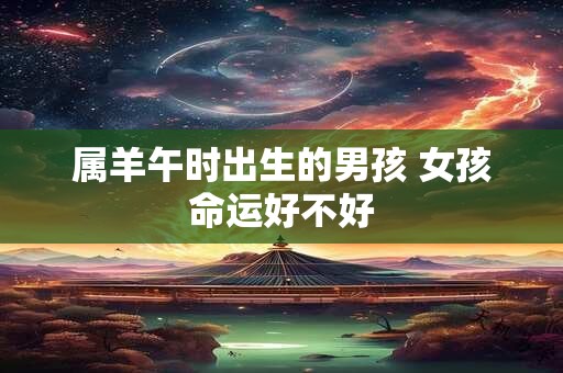 属羊午时出生的男孩 女孩命运好不好