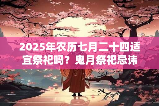 详细阅读:2025年农历七月二十四适宜祭祀吗?鬼月祭祀忌讳 2025年农历七月二十四适宜祭祀吗?鬼月祭祀忌讳