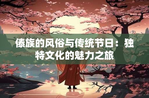 傣族的风俗与传统节日：独特文化的魅力之旅