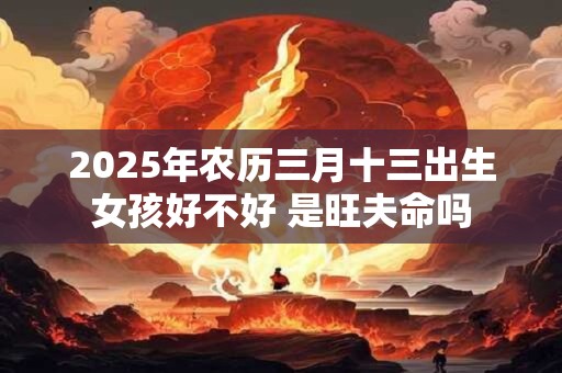 2025年农历三月十三出生女孩好不好 是旺夫命吗