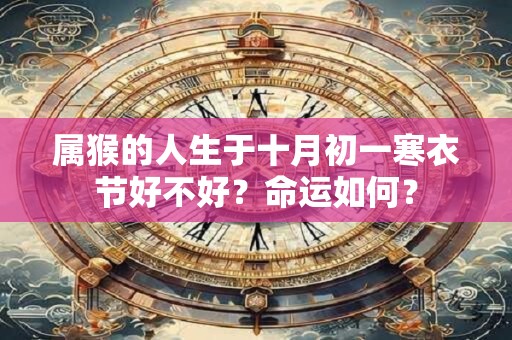 属猴的人生于十月初一寒衣节好不好？命运如何？