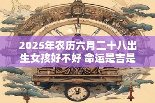 2025年农历六月二十八出生女孩好不好 命运是吉是凶